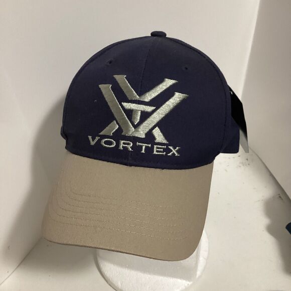 Men's cap Vortex logo blue/brown adjustable NEW - Picture 1 of 1